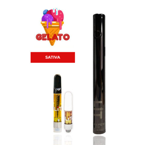 Gelato THC Vape Pen Kit or Refill Cartridge (Hybrid) 1000mg + battery + charger - Image 4