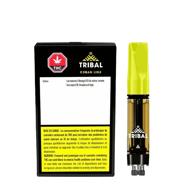 Cuban Linx Live Resin Vape Cartridge 2G sativa THC 76.60% CBD 0.01%